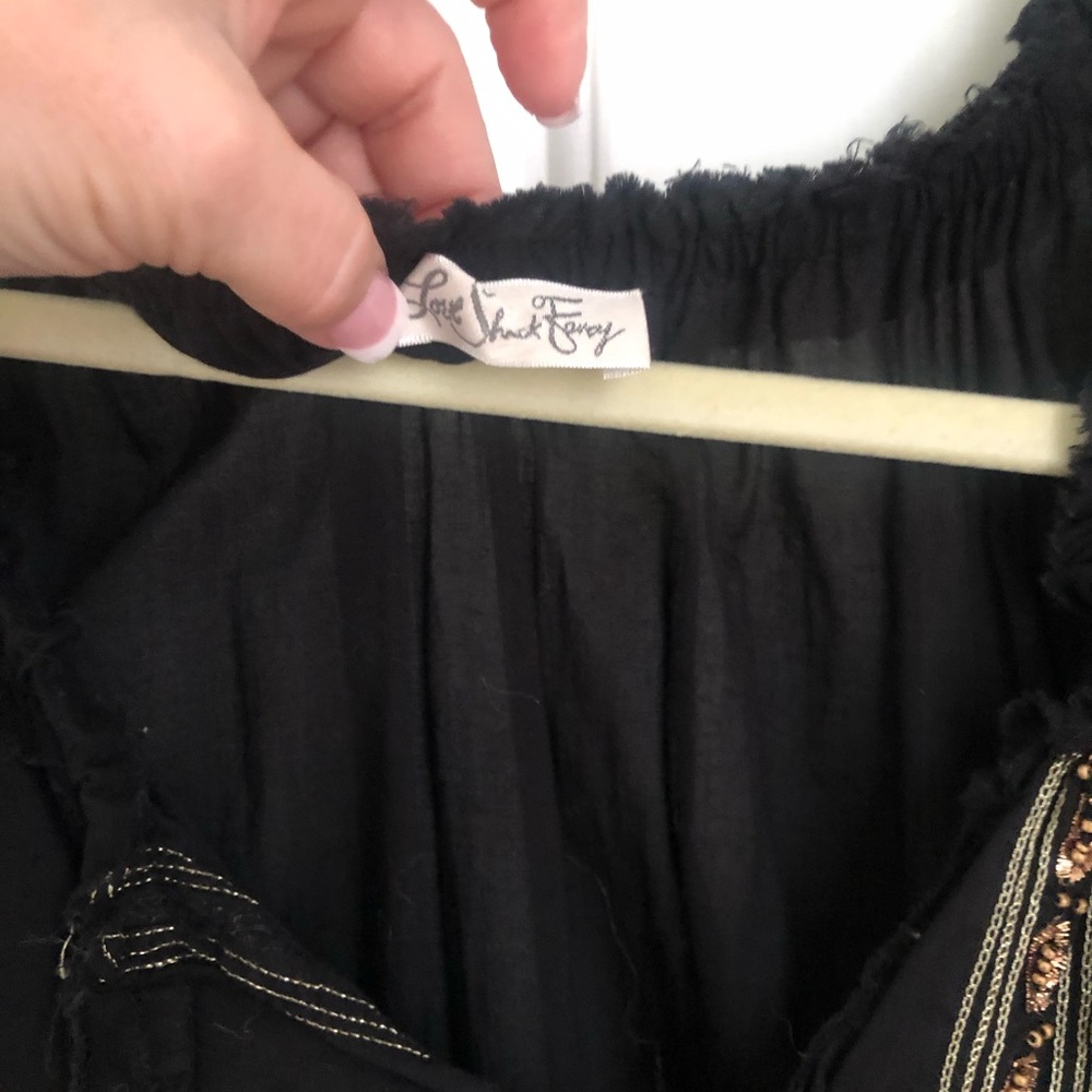 Loveshackfancy Black Popover Sz 1 - image 4